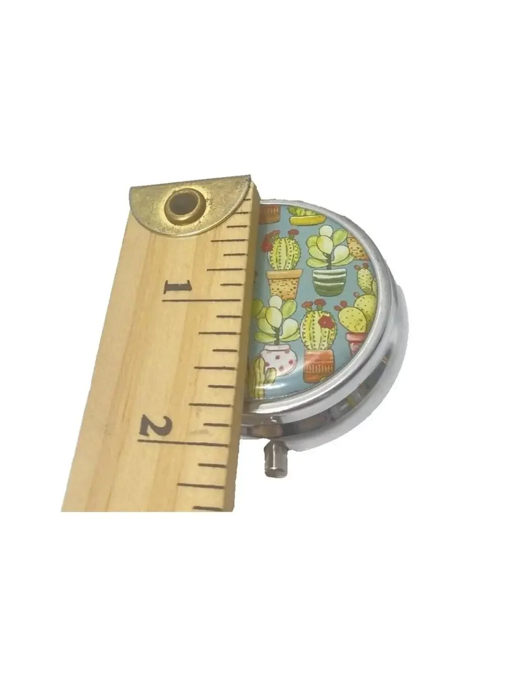 Medicine Pill Holder 3 Compartments Divider Easy Carry In Purse Take Along Small